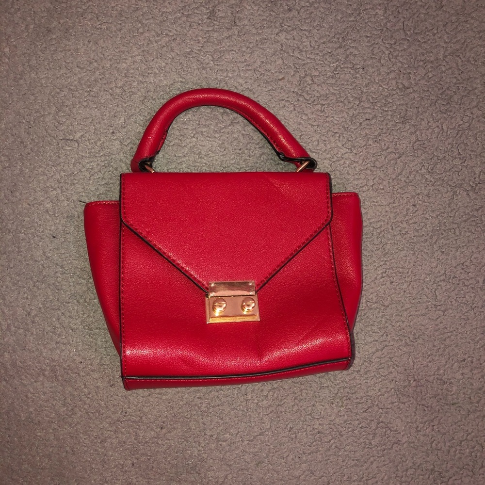 red mini bag